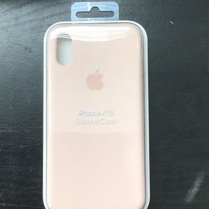 iPhone Xs Silicone Case (Pink Sand)